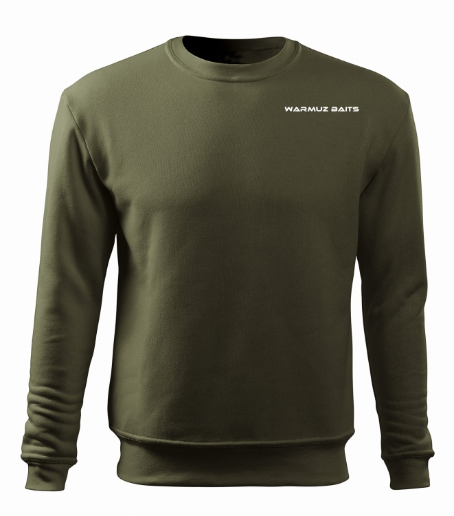BLUZA MĘSKA - KHAKI - PRZÓD - NAPIS.jpg